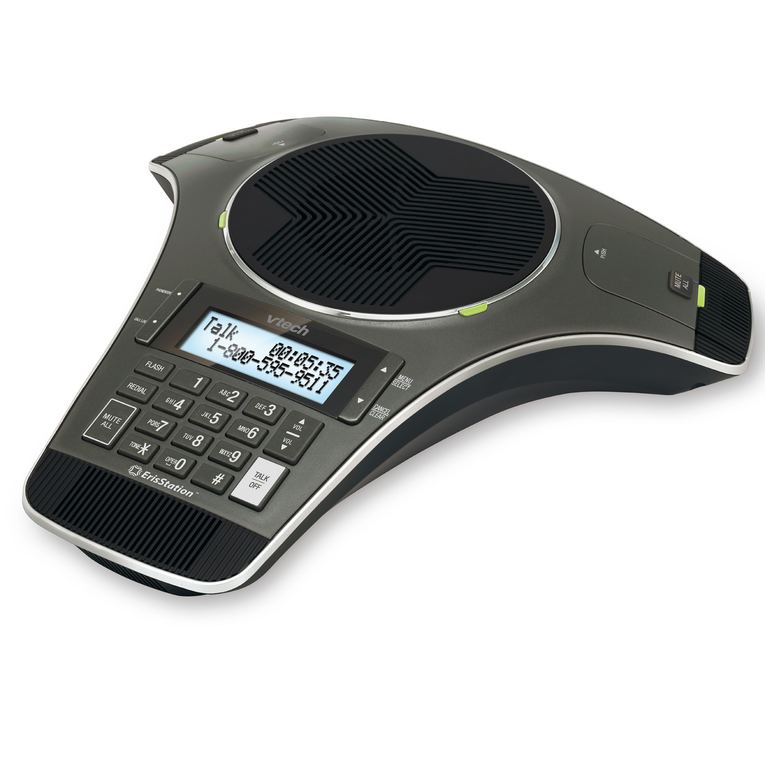 ErisStation® Conference Phone with Two Wireless Mics